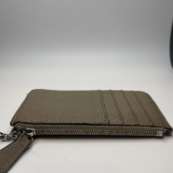 Fendi Calfskin Leather Vitello Cruise Coin Pouch Key Case in Tortora - Preowned - Picture 3 of 12